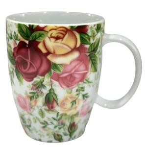 Royal Albert England Country Rose Chintz Coffee Mug Tea Cup-Excellent!